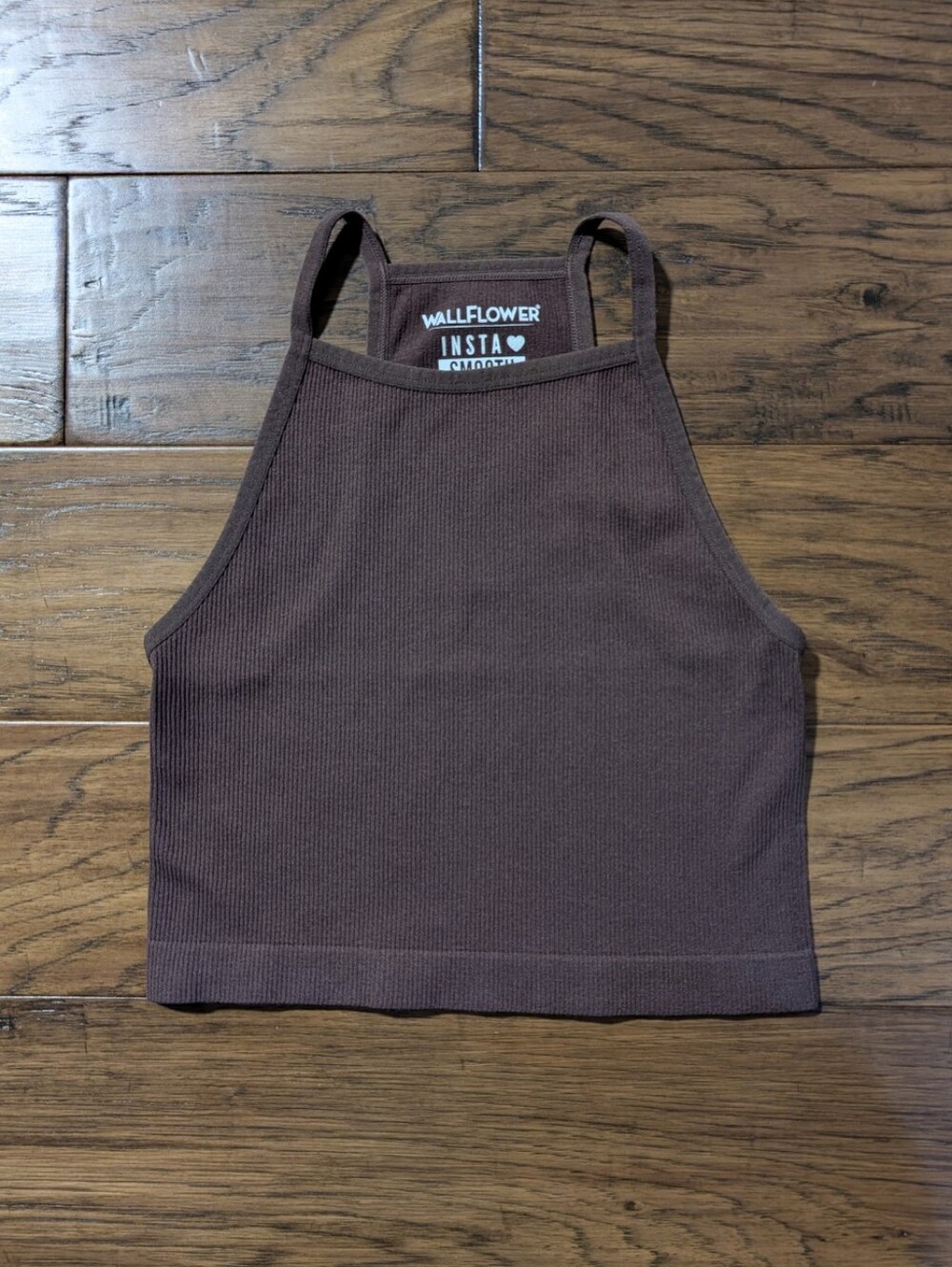 WallFlower InstaSmooth cropped tank top brown size small